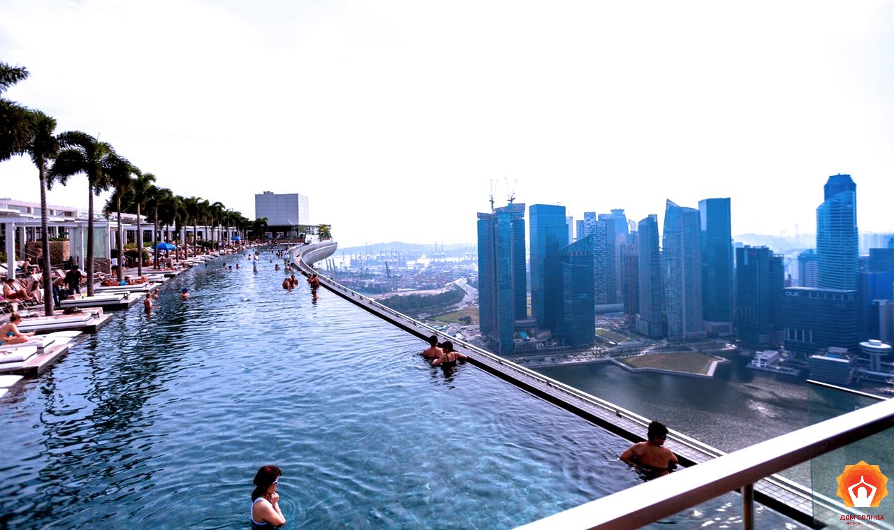 Отель в сингапуре с бассейном на крыше